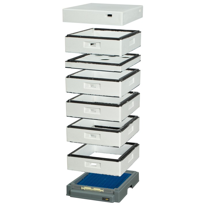 Ul apipol z dennicą wysoką higieniczną plastikową - niemalowany - LU10100H