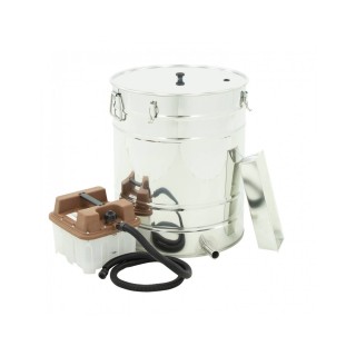 Topiarka do wosku okrągła, na bazie odstojnika nierdzewnego 100l (FI 500) z wytwornicą pary - wersja ekonomiczna - W4097W