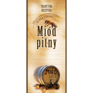 Paczka etykiet na miód pitny (50szt) - wzór EA2