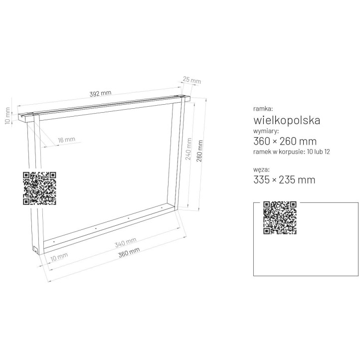 Ramka Wielkopolska hoffmanowska (10 szt.) - 3062