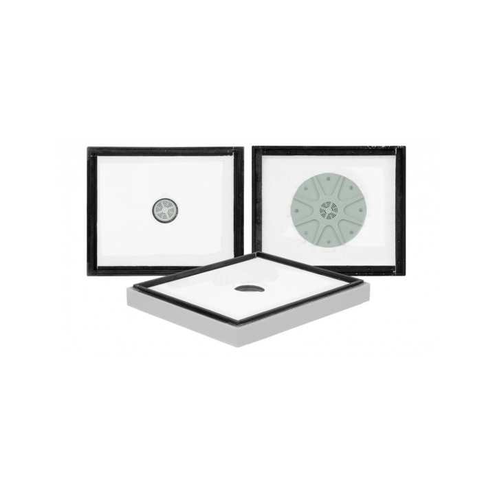 Pierścień z przegonką monolityczną Dadant, LN, WL 12-ramkowy (monolit) - malowany (szary) - W1026_M-SZ