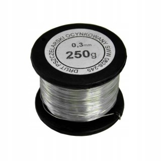 Drut do ramek pszczelich (0,3 mm), 250g, ocynkowany - 4018