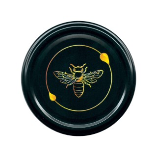 Paczka DUŻYCH nakrętek na słoiki z miodem (50szt) - wzór ND81