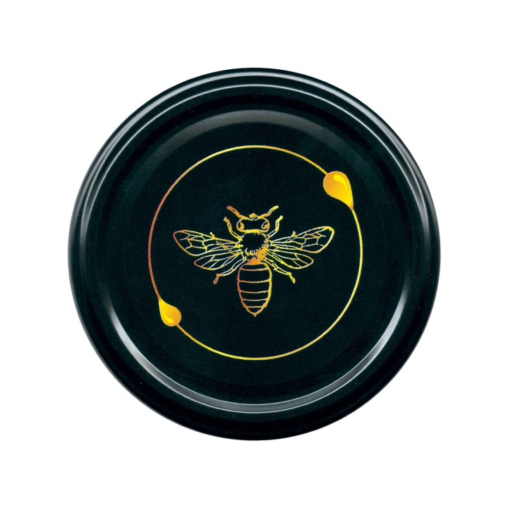 Paczka DUŻYCH nakrętek na słoiki z miodem (50szt) - wzór ND81