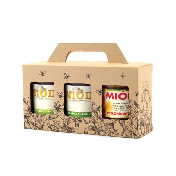 Pudełko na 3 słoiki 315ml (10szt) –  P2J