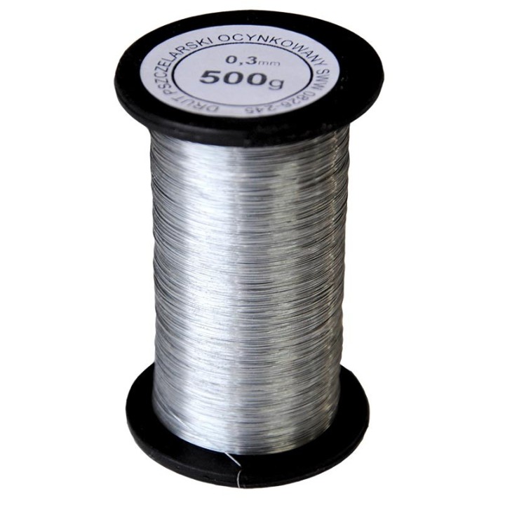 Drut do ramek pszczelich (0,3 mm), 500g, ocynkowany - 4062