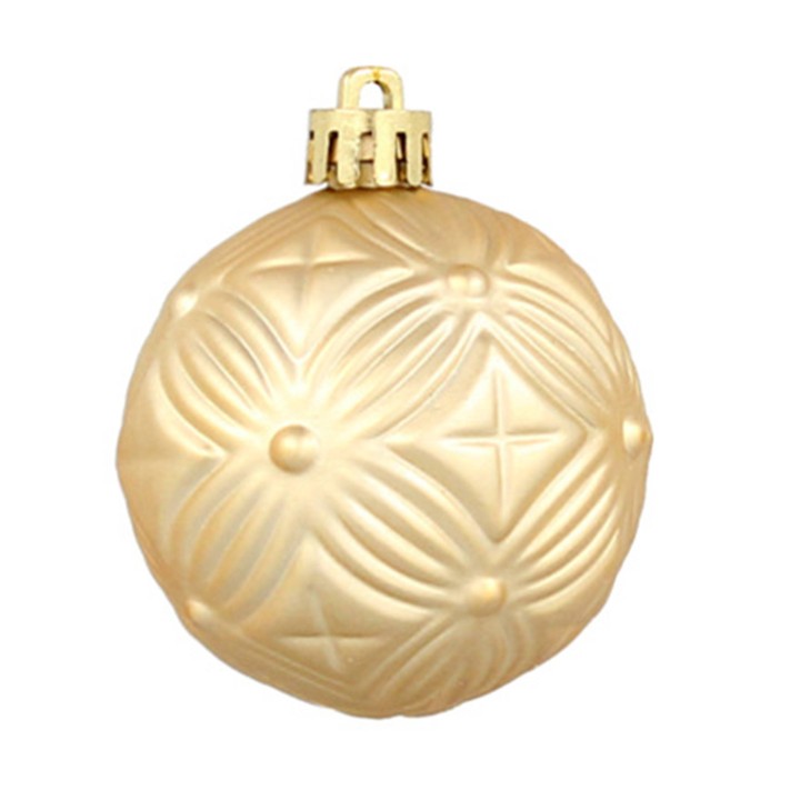 KOMPLET 16 BOMBEK 6 CM CZERWONY/ZŁOTY/SREBRNY MIX WZORÓW