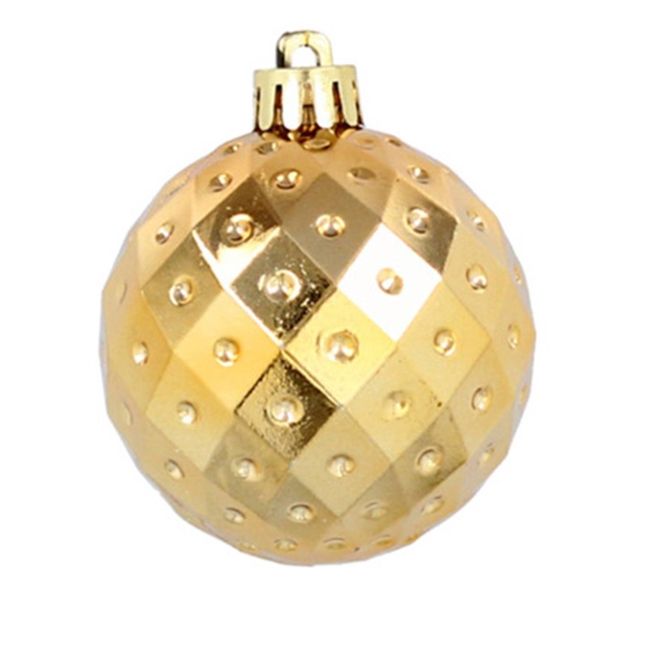 KOMPLET 16 BOMBEK 6 CM CZERWONY/ZŁOTY/SREBRNY MIX WZORÓW