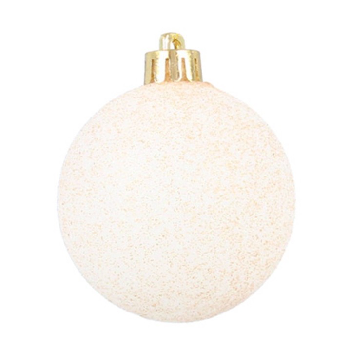 KOMPLET 16 BOMBEK 6 CM CZERWONY/ZŁOTY/SREBRNY MIX WZORÓW