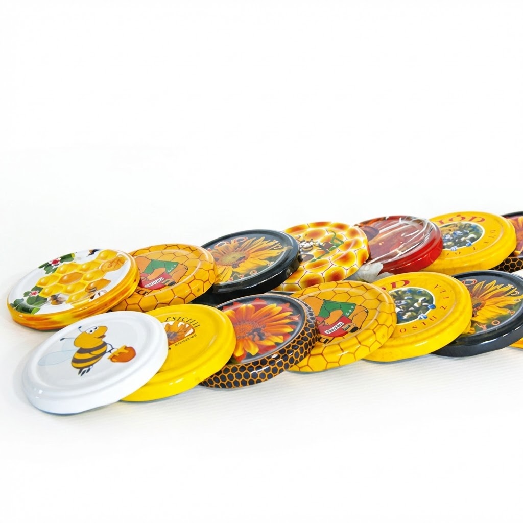  Nakrętki na słoiki z miodem